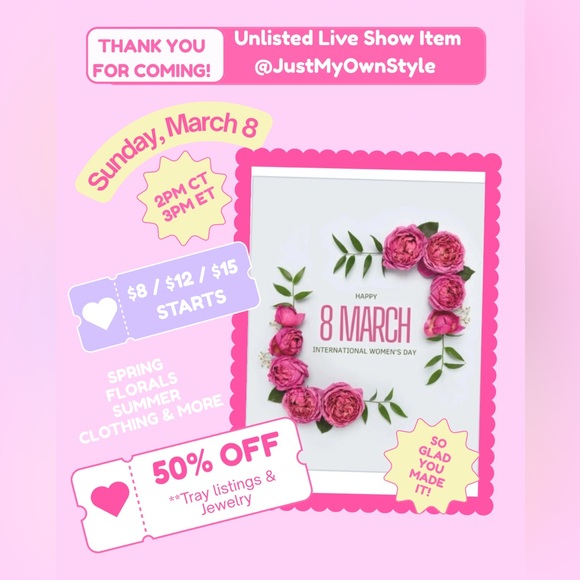 Various Dresses & Skirts - ❤️‍🔥Live Listing❤️‍🔥 March 8th 🛍️ $8 -$15 Starts 👗👚👖CoHost @ScarlettDawnDay